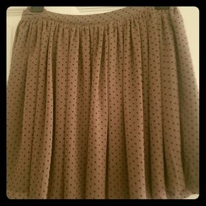 Polka dot mini skirt